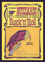 Buzzards Rock and Roll Advertising Poster art print