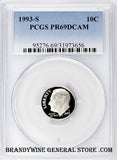 1993-S Roosevelt Dime PCGS Proof 69 Deep Cameo