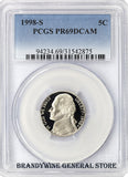 1998-S Jefferson Nickel PCGS Proof 69 Deep Cameo