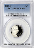 2013-S Jefferson Nickel PCGS Proof 69 Deep Cameo