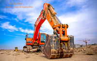 A premium print of a Doosan Heavy Duty Front End Track Loader