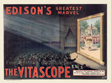 Edison's Greatest Marvel the Vitascope Fine Art Print of antique ad