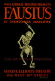 Faustus by Christopher Marlowe Theatre Poster art print