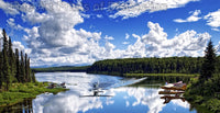 Fish Lake outside of Talkeetna Alaska Art Print