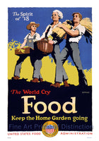 World War I Poster Food Keep the Home Garden Going art print