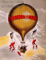 art print of H. Lachambre Balloon French Advertising Lithograp