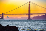 Golden Gate Bridge and Para sailor at Sunrise scenic art print