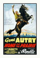 1939 movie poster Home on the Prairie with Gene Autry Art Print