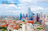 Houston Texas Skyline with the Bank of America Building art print