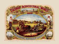 Lagonda Agricultural Works antique ad art print