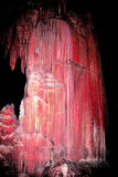 Large Waterfall Formation in Luray Caverns Art Print