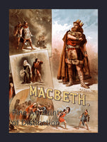 Theater Poster for Macbeth by William Shakespeare art print