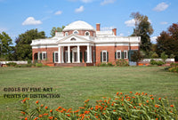 Bloodflower in Front of Monticello Art Print