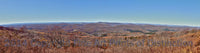 Panoramic View from Spruce Knob Mountain in late fall Art Print