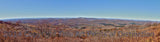 Panoramic View from Spruce Knob Mountain in late fall Art Print