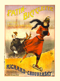 French advertisement for the Patin Bicyclette by Richard Choubersky in Paris art print