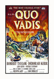 art Print of the 1951 Movie Poster Quo Vadis which starred Robert Taylor, Deborah Kerr, Peter Ustinov and Leo Genn