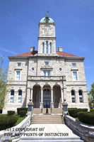 Rockingham County Courthouse in Harrisonburg VA Art Print in vertical format