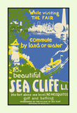 Sea Cliff Long Island, New York travel poster art print