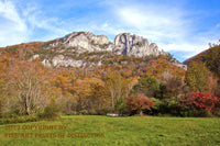 Seneca Rocks a Fall Scene Art Print