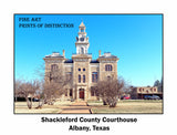 poster of the Shackleford County courthouse in Albany Texas