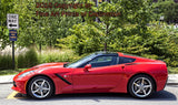 2015 Corvette Stingray Bright Cherry Red art print at WVU