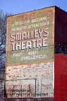 Smalley's Theater ad in the baseball town of Cooperstown, New York