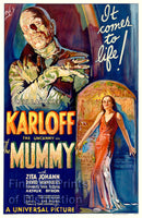  art Print of The Mummy Movie Poster starring Boris Karloff 