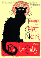 Tour of the Black Cat French Advertisement Art Print from 1896