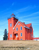 The Two Harbors Lighthouse Art Print in Minnesota