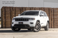 Jeep Cherokee White SUV Automobile Art Print