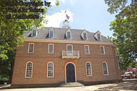 Capitol Building at Williamsburg a Close View of the Back