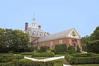 Governor's Palace and Back Shrub Garden at Williamsburg art print