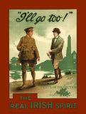 World War I Poster The Real Irish Spirit art print